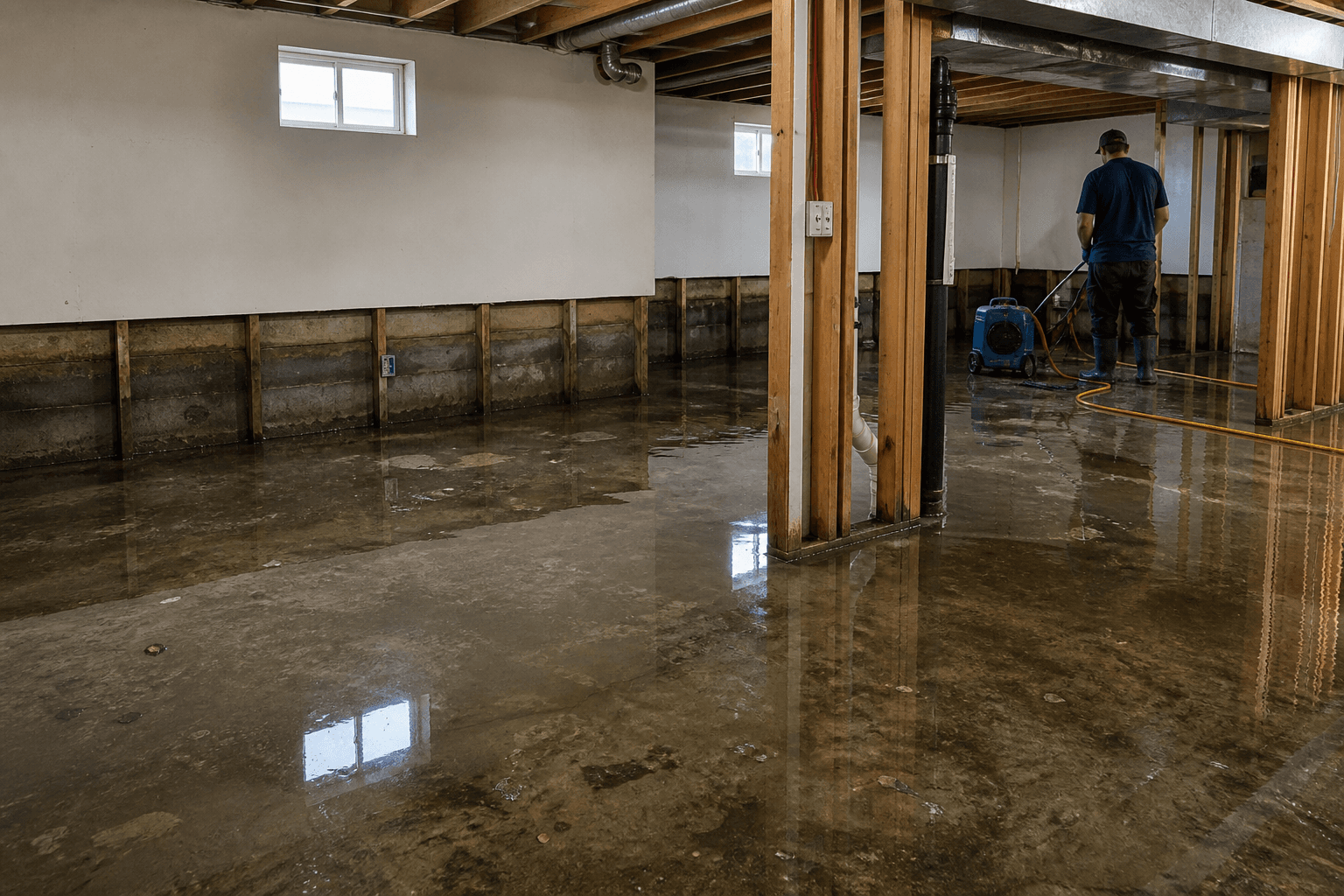 Basement Flooding & Restoration in Langley, BC, professional water damage restoration