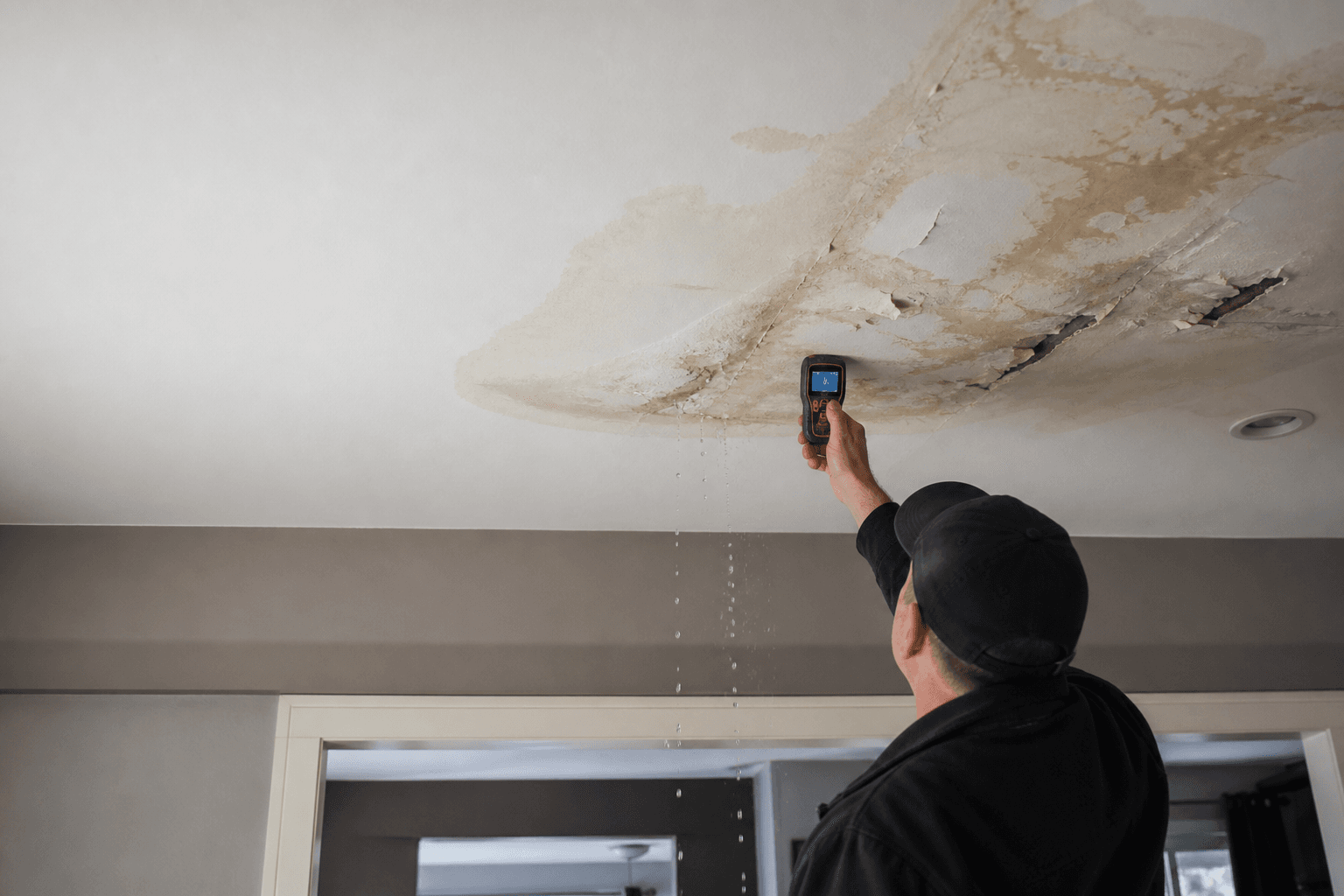 Ceiling Water Damage Repair in Langley, BC, professional water damage restoration